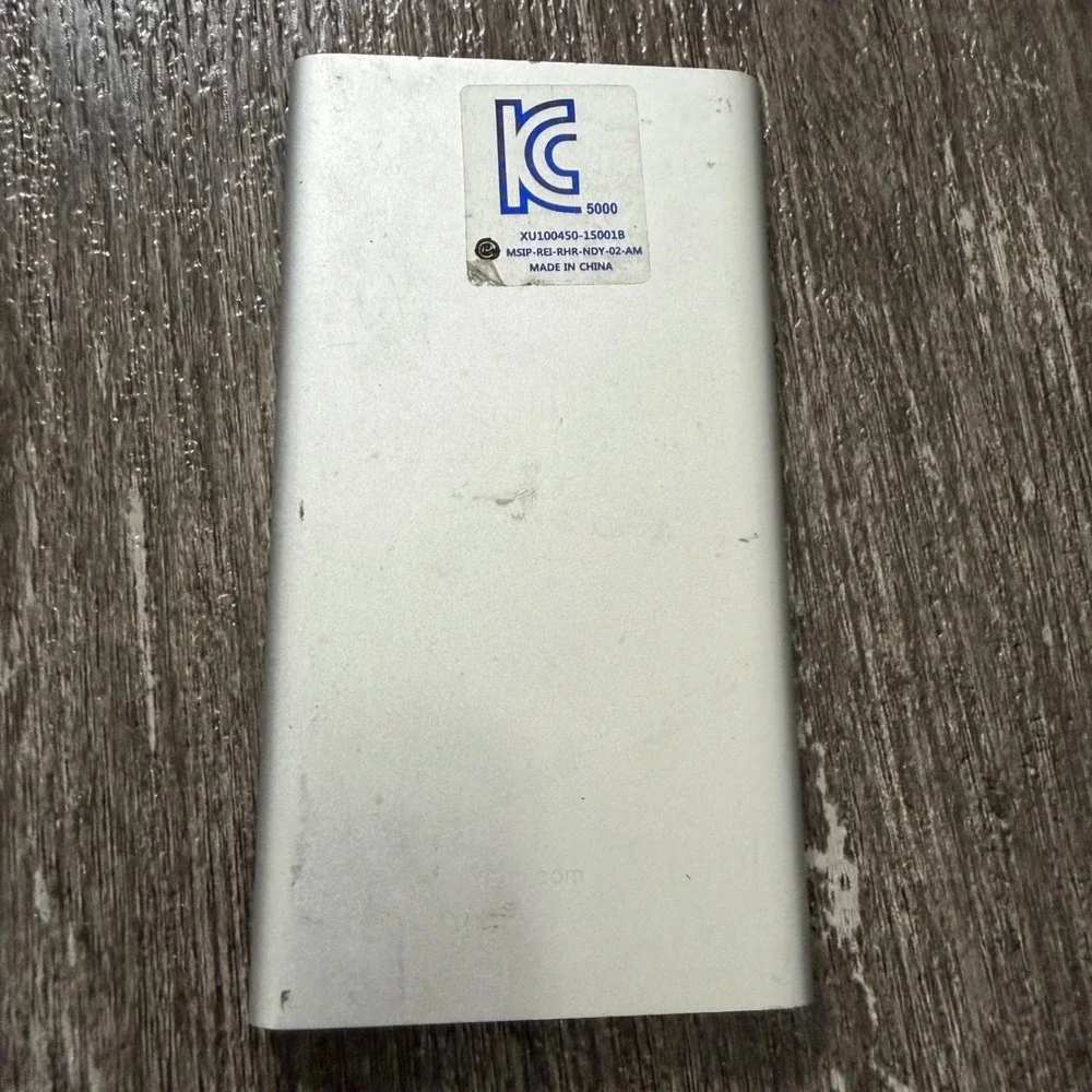 Xiaomi Power Bank‎ 5000mAh Silver NDY-02-AM Slim Portable Charger USB